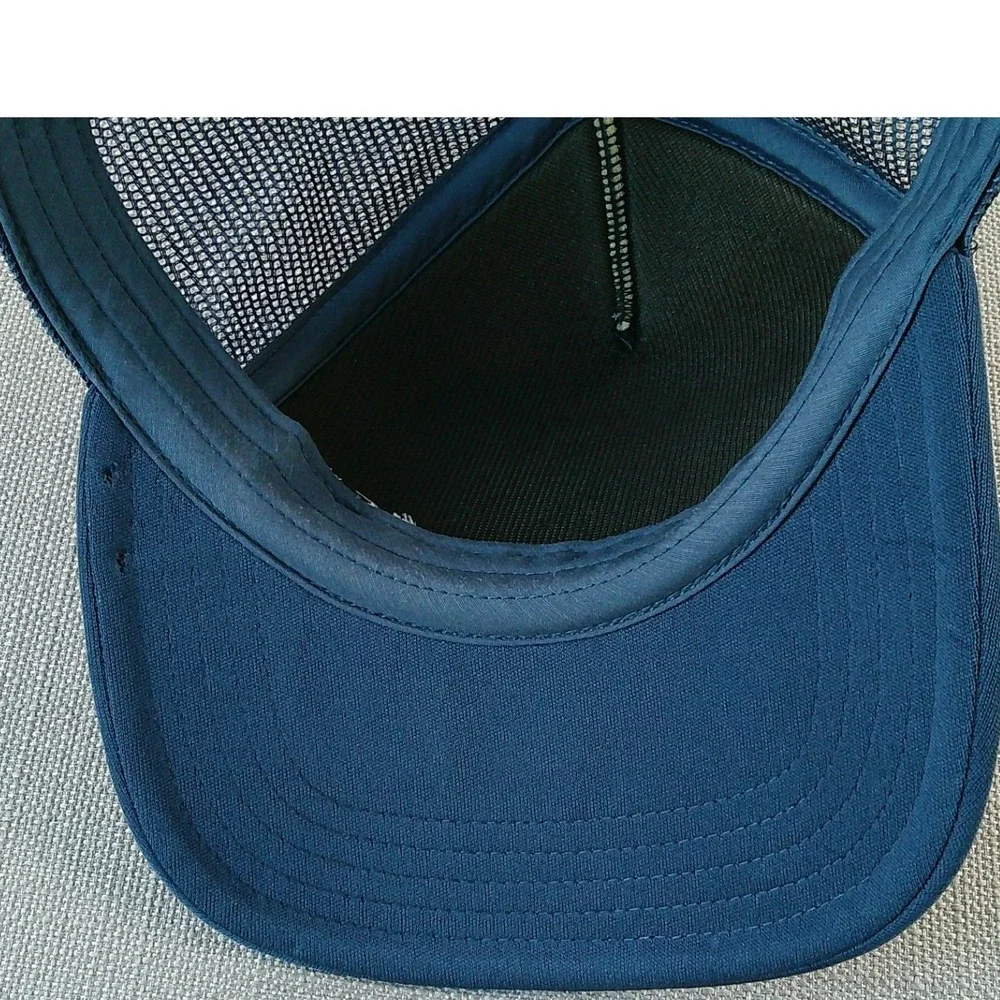 The North Face Trucker Hat Unisex OS Navy USA Graphic Snapback Mesh Cap